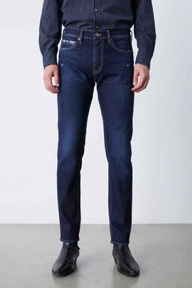 PANTALÓN VAQUERO ALBERT SLIM FIT WP21 BASIC BLUE STRETCH