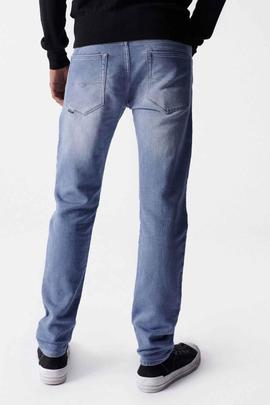 PANTALÓN VAQUERO SLIM FIT PREMIUM FLEX EN DENIM AZUL