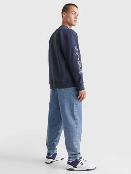 SUDADERA LINEAR PLACE REGULAR FIT AZUL MARINO