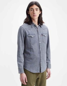 CAMISA VAQUERA LEVI'S® BARSTOW WESTERN STANDARD Z1703 GRAY S