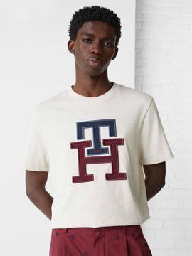 CAMISETA REGULAR FIT TH MONOGRAM CRUDO
