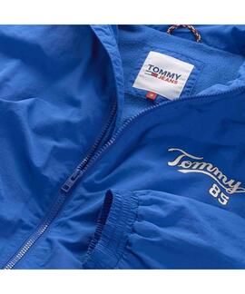 CAZADORA BOMBER UNIVERSITARIA AZUL ROYAL