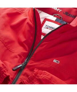 CAZADORA BOMBER ACOLCHADA TJM ESSENTIAL PADDED ROJA