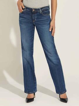 PANTALÓN VAQUERO SEXY STRAIGHT MID RISE BUTTON REF