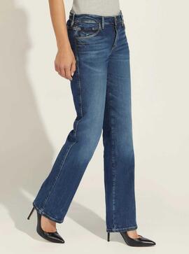 PANTALÓN VAQUERO SEXY STRAIGHT MID RISE BUTTON REF