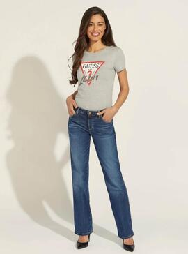 PANTALÓN VAQUERO SEXY STRAIGHT MID RISE BUTTON REF