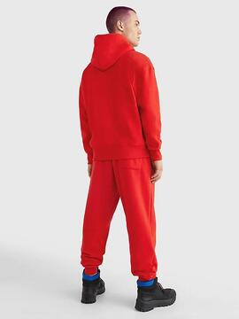 SUDADERA CON CAPUCHA COLLEGE 85 RELAXED FIT ROJA