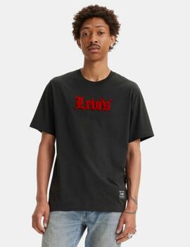 CAMISETA LEVI’S® RELAXED FIT OLDE ENGLISH CAVIAR