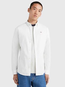 CAMISA ELÁSTICA SLIM FIT OXFORD BLANCO