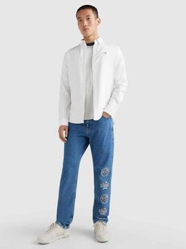 CAMISA ELÁSTICA SLIM FIT OXFORD BLANCO