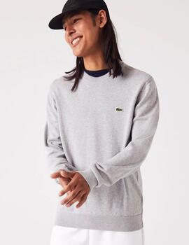 JERSEY LACOSTE CUELLO REDONDO GRIS VIGORÉ