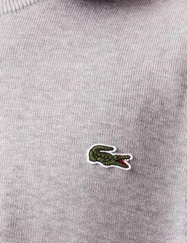 JERSEY LACOSTE CUELLO REDONDO GRIS VIGORÉ