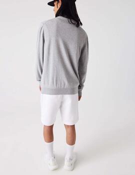 JERSEY LACOSTE CUELLO REDONDO GRIS VIGORÉ
