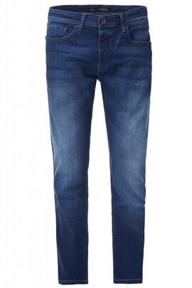 PANTALÓN VAQUERO S-REPEL REGULAR FIT EN DENIM AZUL