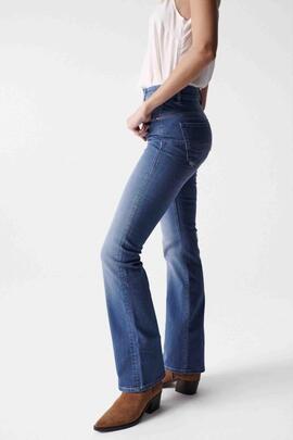 PANTALÓN VAQUERO SECRET GLAMOUR BOOTCUT EN DENIM AZUL