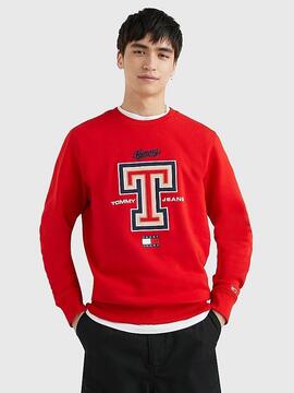 SUDADERA MODERN RELAXED FIT ROJA