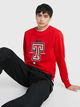 SUDADERA MODERN RELAXED FIT ROJA