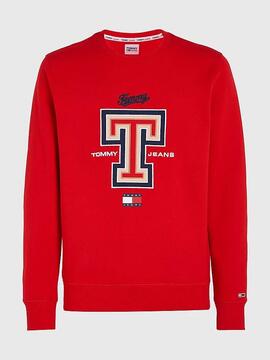 SUDADERA MODERN RELAXED FIT ROJA