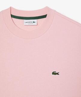 SUDADERA JOGGER LACOSTE EN ALGODÓN CEPILLADO ROSA