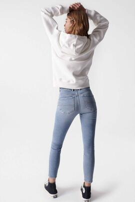 PANTALÓN VAQUERO PUSH IN HIGH RISE SECRET GLAMOUR CON ROTOS