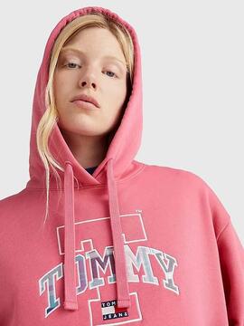 SUDADERA TARTAN 2 RELAXED FIT TARTAN 2 ROSA