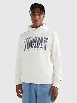 SUDADERA LOGO TARTÁN REGULAR FIT CRUDO