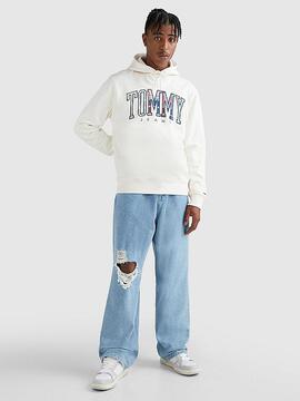 SUDADERA LOGO TARTÁN REGULAR FIT CRUDO