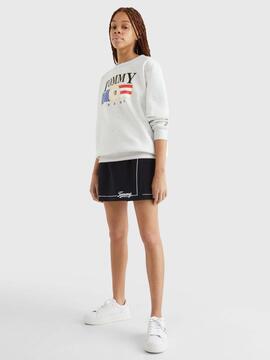  SUDADERA RELAXED FIT TOMMY JEANS LUXE 1 GRIS