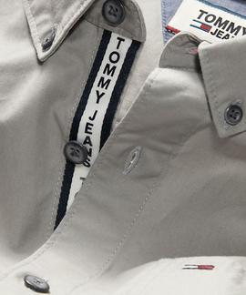 TJM TAPE DETAIL SHIRT REGULAR FIT DRIZZLE