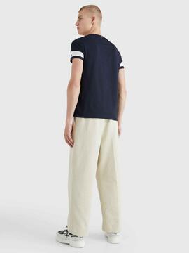 CAMISETA COLORBLOCK SLIM FIT AZUL MARINO