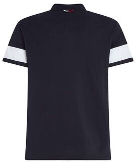 POLO COLORBLOCK REGULAR FIT AZUL MARINO