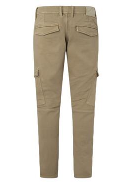 PANTALÓN JOGGER BOLSO CARGO JARED CAMEL GYMDIGO DENIM