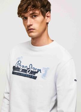 SUDADERA ALEXANDER REGULAR FIT BLANCA