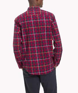 GINGHAM WITH A TWIST SHIRT REGULAR FIT RHUBARB