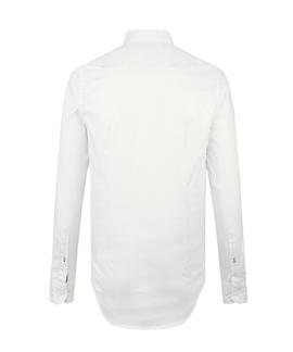 SLIM MICRO FLOWER PRINT SHIRT SLIM FIT WHITE