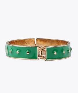 PULSERA RÍGIDA LACADA LOLA VERDE