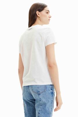 CAMISETA CORAZÓN PEACE BLANCA