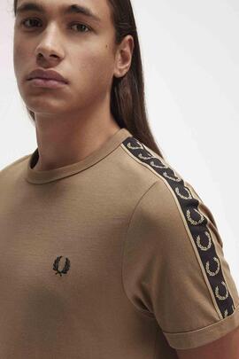 CAMISETA CONTRAST TAPE RINGER CAMEL