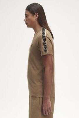 CAMISETA CONTRAST TAPE RINGER CAMEL