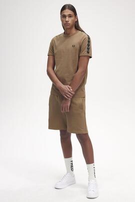 CAMISETA CONTRAST TAPE RINGER CAMEL