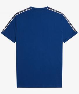 CAMISETA CONTRAST TAPE RINGER AZUL COBALTO