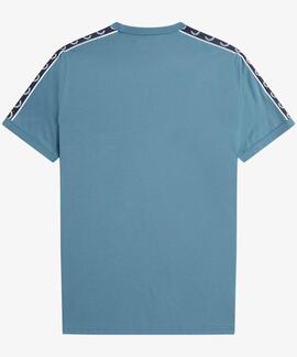 CAMISETA CONTRAST TAPE RINGER AZUL