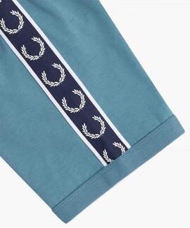 CAMISETA CONTRAST TAPE RINGER AZUL