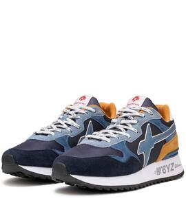 ZAPATILLAS YAK-M AZUL MARINO Y CELESTE