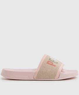 CHANCLAS SLIDER KNIT ROSA