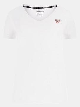 CAMISETA LOGO MINI TRIÁNGULO BLANCA