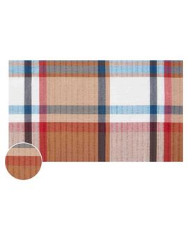 CAMISA MANGA CORTA AIR COTTON BOLD TARTÁN CAMEL