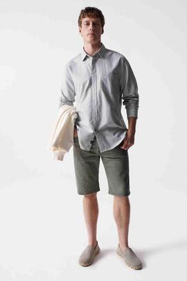 PANTALÓN CORTO VAQUERO REGULAR S-ACTIV VERDE