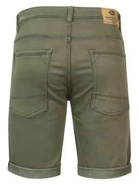 PANTALÓN CORTO VAQUERO JACKSON VERDE CAQUI