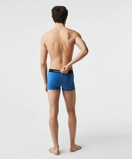 3 PACK TRUNKS BOXERS COTTON STRETCH CELESTE, GRIS Y AZUL